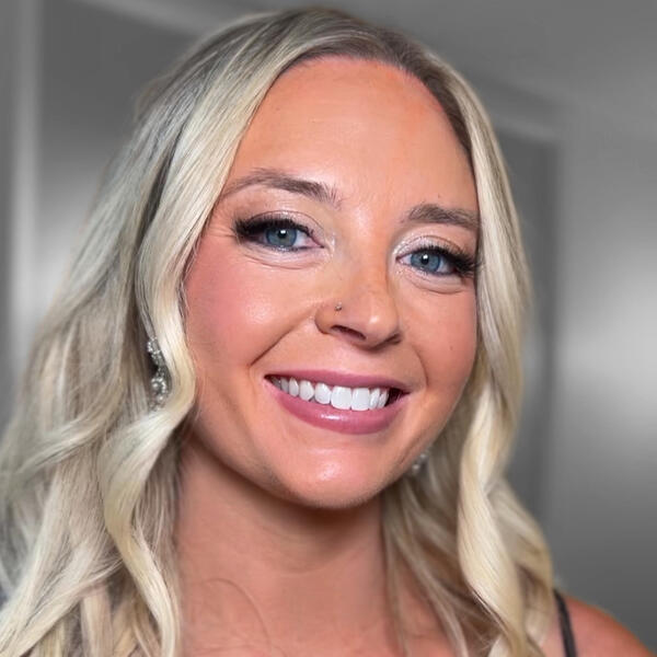 Polished glam with luxe glow